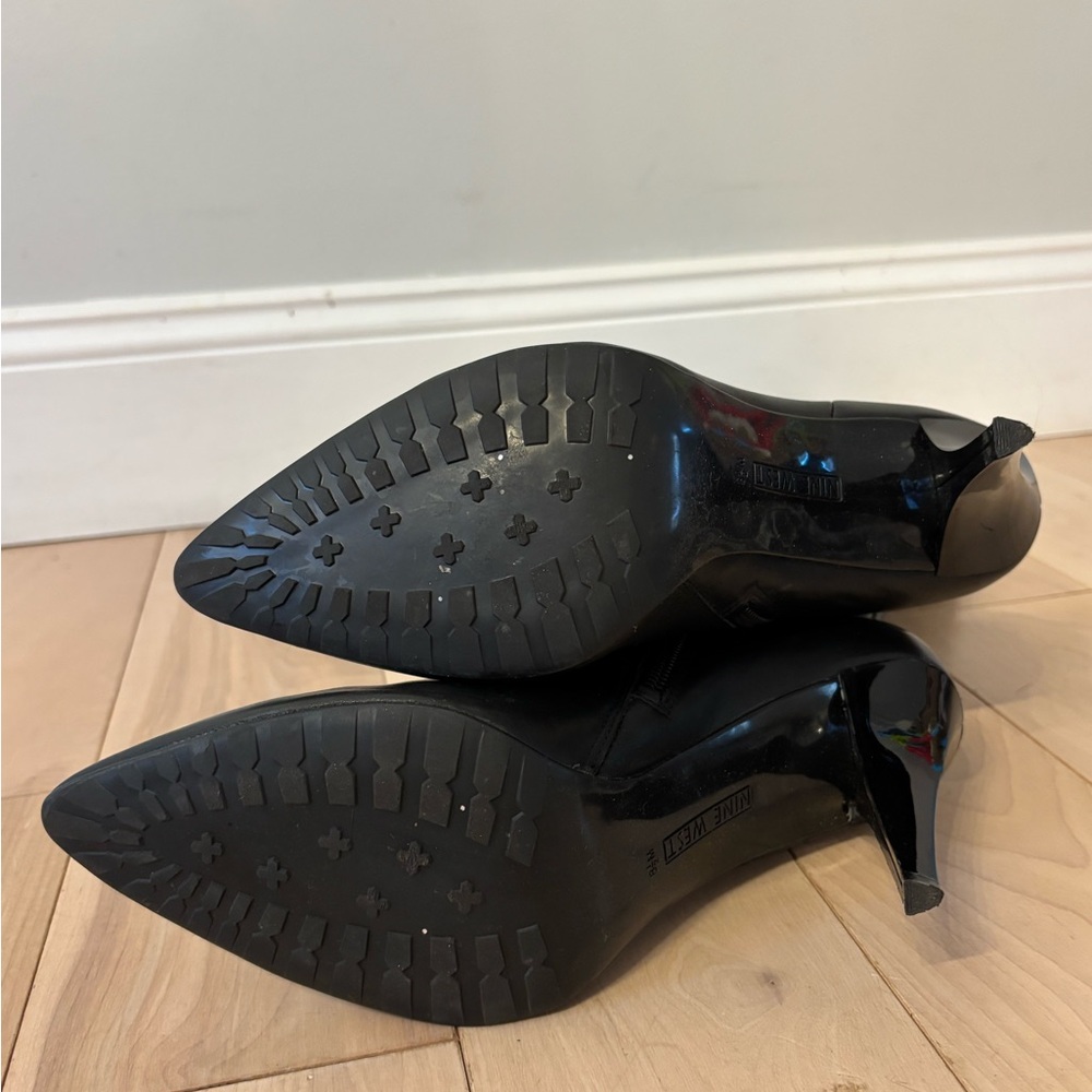 Nine West Black Leather Dress Boots - Picture 7 of 9